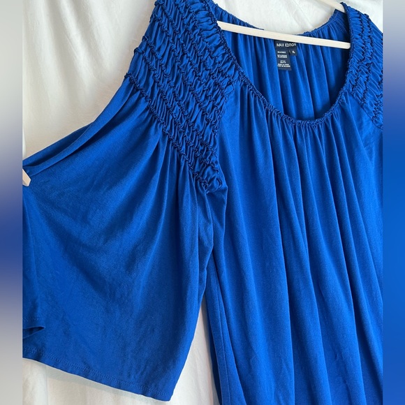 Max Edition Elastic Scoop Neck Blouse - Picture 4 of 8